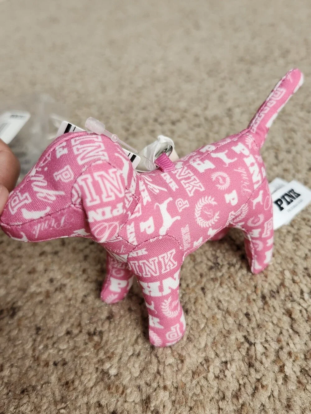 PINK Victoria's Secret Pink Logo Dog Keychain/Card Holder